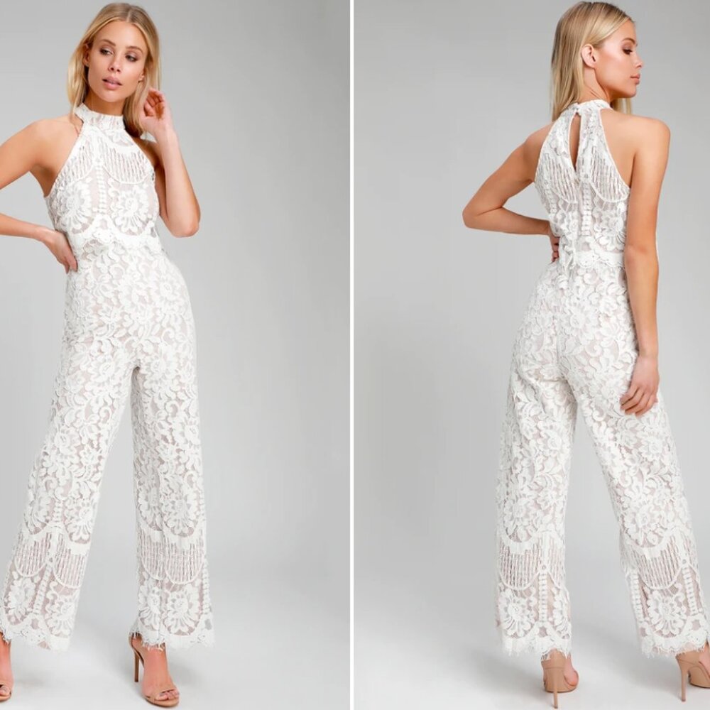 Lulus small lace jumpsuit